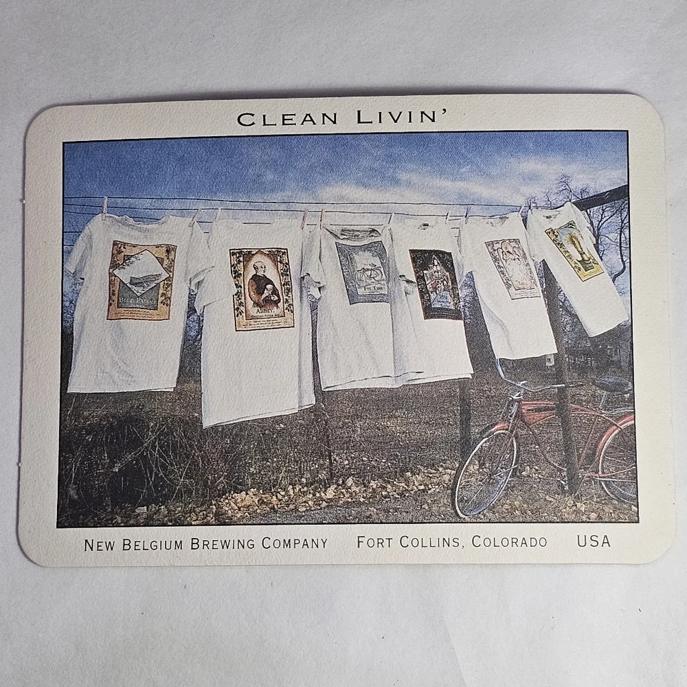 Post Coasters Set of 2 CLEAN LIVIN' & SIGNS OF INTELLIGENT LIFE